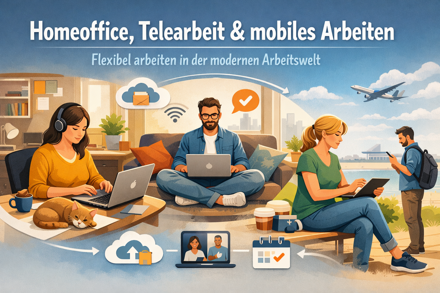 Homeoffice, Telearbeit & mobiles Arbeiten – flexibel arbeiten in der modernen Arbeitswelt