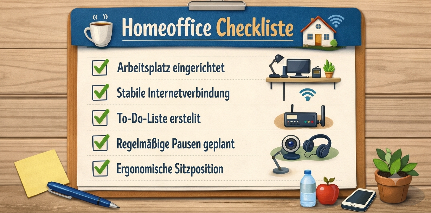 Checkliste: Mobiles Arbeiten & Fernunterricht
